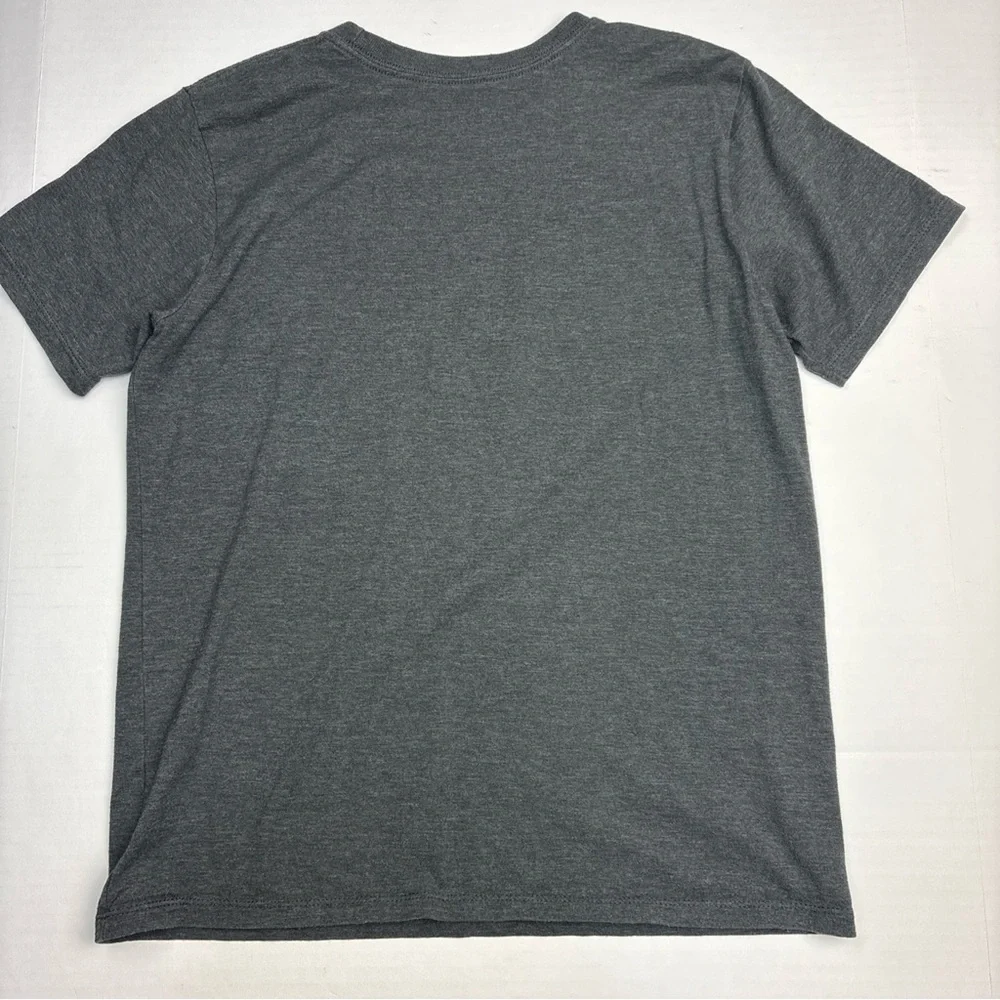 The Childrens Place Boys Large 10 12 T-Shirt Gray Baseball Short Sleeve Cotton